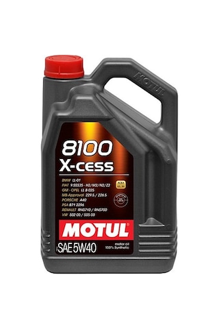 Motul 8100 X-Cess 5W-40 Tam Sentetik Motor Yağı 4 L