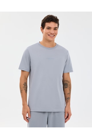 Skechers M Essential T-shirt Erkek Gri Tshirt S2510017-4256