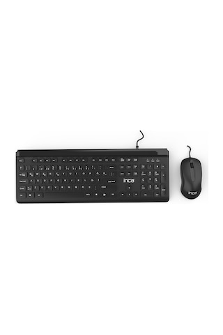 Inca IMK-377 Wired Slim Chocolate Q Klavye Mouse Set