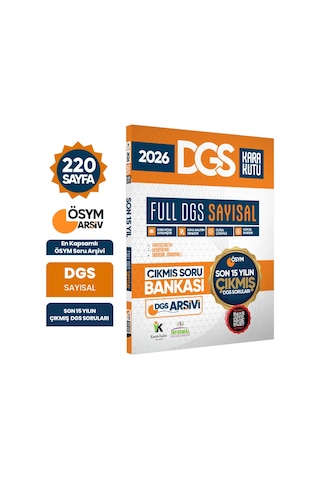 2026 FULL DGS SAYISAL ÖSYM Çıkmış Soru Bankası Son 15 Yıl Sadece DGS PDF/Video Çözümlü