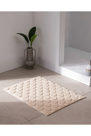Madame Coco Haroux %100 Pamuk Ayak Havlusu - Bej - 50x70 Cm 8684427204993 Ekru