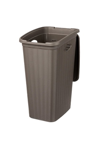 El Casa Kapaklı Çamaşır Sepeti, 36 Lt, 39x28,5x54,5 Cm. 190981604 Gri-kahverengi