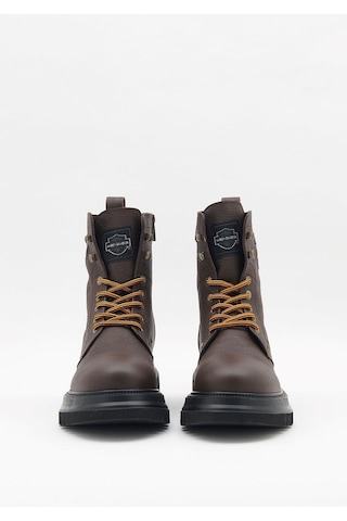 Harley Davidson Dearie Erkek Bot Brown / Baskılı Deri