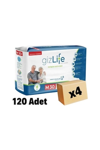 Gızlıfe Yetişkin Hasta Bezi Bel Bantlı Orta Boy Medium 120'li M