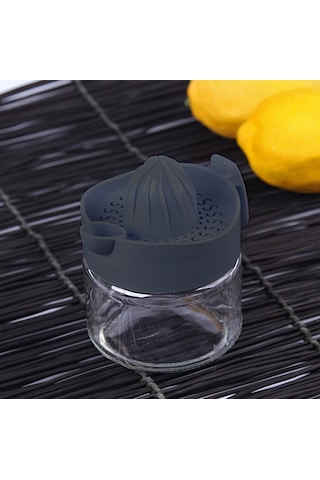 Narenciye Sıkacağı Cam Kavanozlu Limon Sıkacağı 300 Ml Sarı