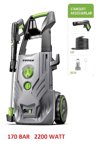 Povver PLT704-2200A Profesyonel Yüksek Basınçlı Yıkama Makinesi - 0603976902