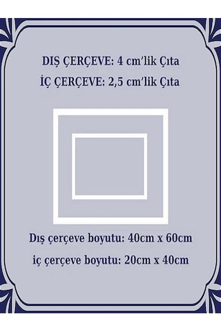 Dekoratif Boyanabilir Poliüretan Duvar Çıtası- 2'li Koridor Çerçevesi -4 Cm Ve 2.5 Cm -duvar Süsü