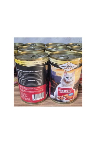 Parça Somon Etli Premıum Yaş Yetişkin Kedi Maması 2x400gr