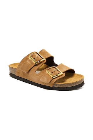 Terlik Kadın 17d8 Frau Velour-s Terra Brown Terra