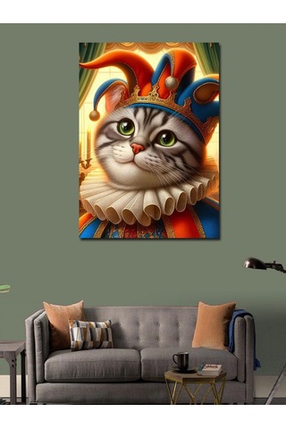 Kanvas Tablo Joker Kedi 70cmx100cm