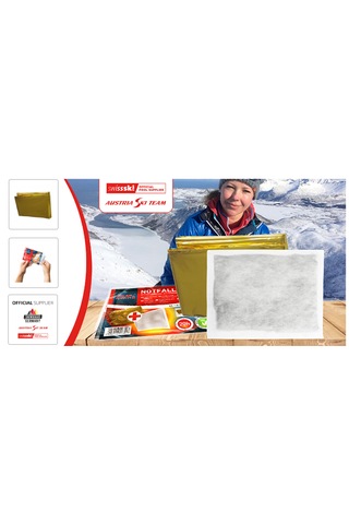 20 Saat Isıtıcılı Termal Battaniyeli Theheatcompany Notfall Paket Altın - Gümüş