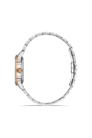 Ferro Quartz Çelik Rose/gri Kırmızı Kadran 32 Mm Kadın Kol Saati