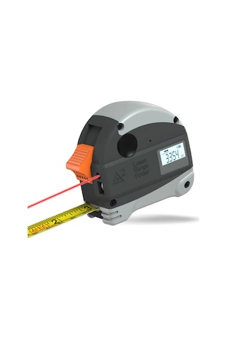 Reedark 30 Metre Lazerli Hassas Mesafe Ölçer Ve 5 Metre Çelik Şerit Metre - Usb Şarjlı