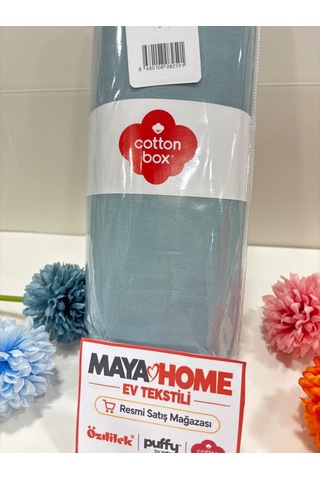 Cotton Box Petrol Battal Çift Kişilik Lastikli Çarşaf Seti 180x200 Çok Renkli