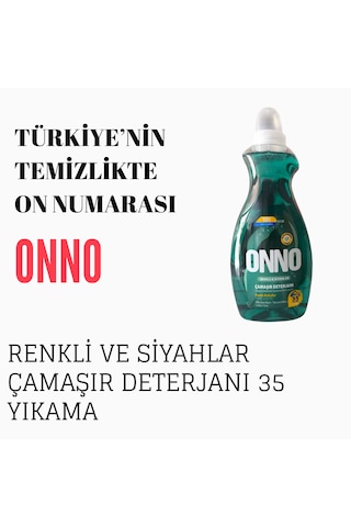 Onno Çamaşır Deterjanı 4 Adet X 35 Yıkama 2 Adet Renkli Ve Siyahlar + 2 Adet Renkli Ve Beyazlar 4'lü Set