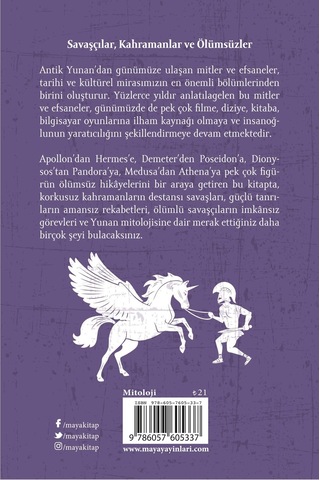 Maya Kitap Antik Yunan Hikayeleri - Mitolojik Hikayeler Dizisi 5