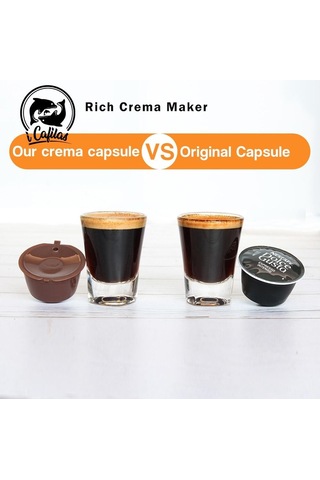 Siyah İ Cafilas Dgpc03 Yeniden Kullanılabilir Doldurulabilir Kahve Kapsül Filtresi Gı Krema Yapımcısı Kahve Makinesi Aks. 56600437