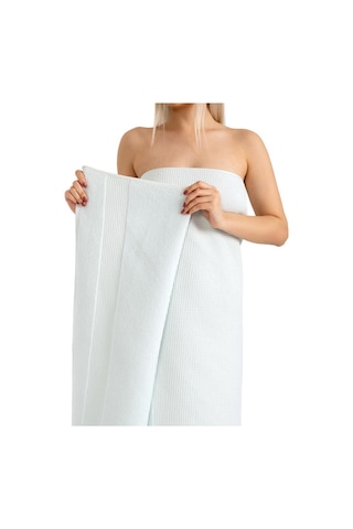 Microcotton Truva Torson Büyük Boy Banyo Havlusu 90x150 Yeşil