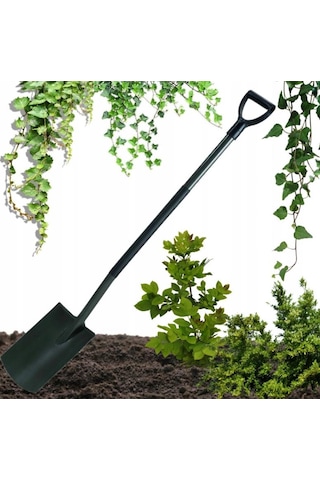 Fiskars 1004812 Ergonomik Bahçe Küreği Düz Uçlu