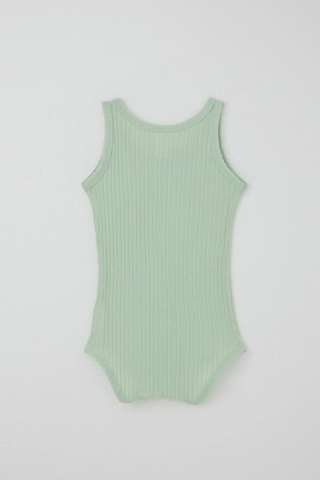 Breeze Kız Bebek Çıtçıtlı Atlet Zıbın Body Jakarlı 9 Ay-3 Yaş, Su Yeşili Su Yeşili