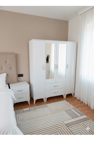 Koru 4 Kapaklı Dolap Gardırop - Byz M2