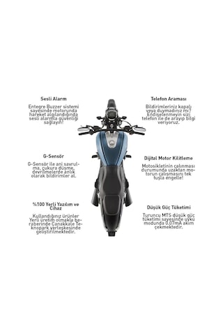 Turuncu Buzzer Cihazı Motosiklet Takip Cihazı İçin Buzzer