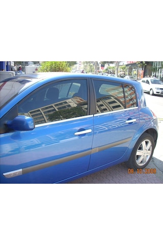 Renault Megane 2 Krom Cam Çıtası Hb 2004-2010 4parça