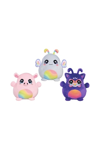 "nicotoy Cute Softies Animals 24cm 3ass. Mor Çok Renkli
