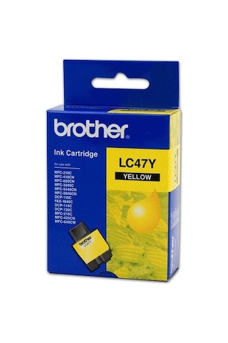 Brother Lc 47Y Yellow Sarı 400 Sayfa Kartuş Mfc 235