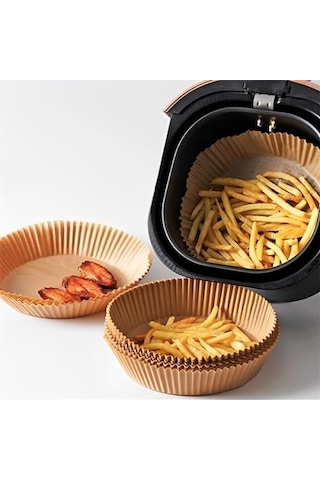 Coofbe 50 Adet Yanmaz Yapışmaz Airfryer Pişirme Kağıdı Phılıps Xıaomı Tefal Karaca Pişirme Kağıdı