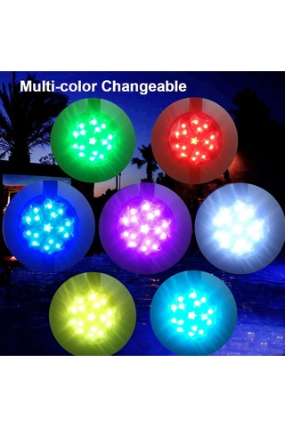 Neevoyu Ip68 Su Geçirmez Rgb 13 Renkli Püskürtmeli Havuz Işığı, Kumanda Kontrol, 4 Mod, Akvaryum/banyo Uygun