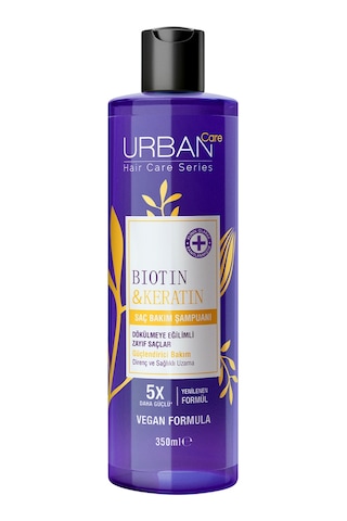 Biotin & Keratin Dökülme Ve Uzamaya Yardımcı Saç Bakım Şampuanı-350 Ml-vegan