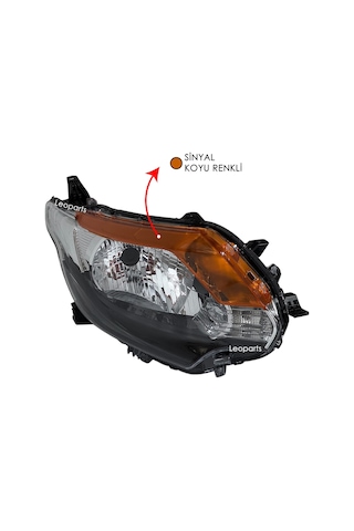 Leoparts Mitsubishi L200 Far Lambası Sağ Koyu Sarı 2015-2018 8301c730