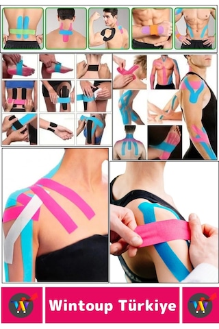 Premium Hızlı Etki Kas Bel Bacak Kol Boyun Sırt Omuz Karın Kalça Spor 5 Metre Isı Ağrı Bandı Pembe
