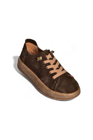 Fox Shoes V999060502 Kahverengi Hakiki Deri Süet Kadın Spor Ayakkabı Sneakers Kahverengi