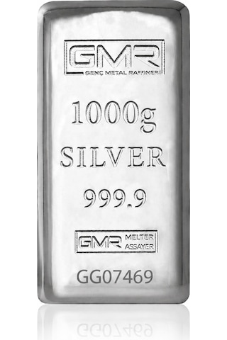Agakulche 1000 Gram 999.9 Ayar Gmr Külçe Gümüş