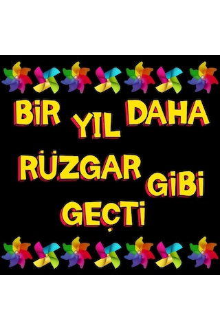 Karne Günü Rüzgar Gülü Temalı Okul Panosu Figür Seti Hazır Kesim Sınıf Süsü 7