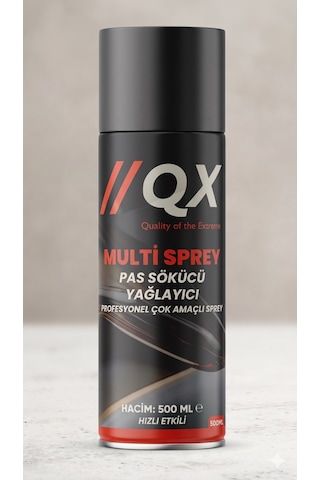 Qx Multi Sprey Pas Sökücü Yağlayıcı 500 Ml Qx Multi Sprey Pas Sökücü Yağlayıcı 500 Ml