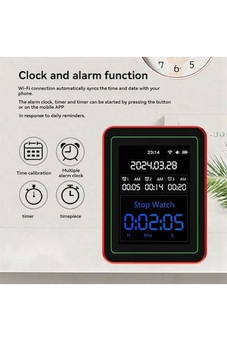 Tuya Wifi 15'i 1 Arada Hava Kalitesi Dedektörü Ev Tipi Taşınabilir Test Cihazı Su8g66