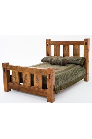 Masifart_Mobilya Masifart Bacata Ahşap Karyola Klasik Ahşap Yatak Başlığı Çift Kiş