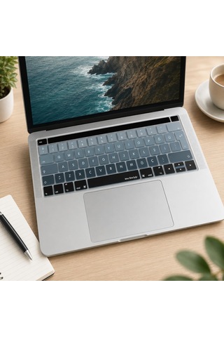 Türkçe Q Klavye Koruyucu Macbook Pro 13 15 Touch Bar Uyumlu A1706 A1989 A2159 A1707 A1990 Uk Iso Ters L Enter Silikon Keyboard Cover Siyah Gri 60302286
