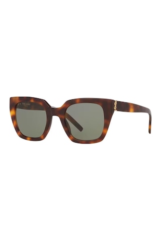 Saint Laurent Sl M143 003 51 Kadın Güneş Gözlüğü Kahverengi