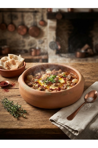 Taş Fırın Uyumlu Ateşe Dayanıklı Toprak Güveç-fırın Kabı- Fırın Tepsisi 33 Cm 5-6 Kişilik