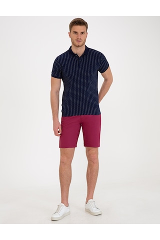 Pierre Cardin Erkek Mürdüm Dokuma Şort 50233249-vr074 Mürdüm