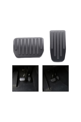 Trendooze Homyl Araba Ayak Pedalı Tesla Model 3 Y İçin Siyah Pedler