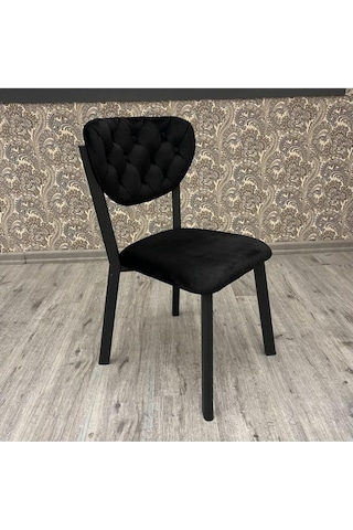 Mutfak Sandalyesi Elma Sandalye 2 Li Siyah