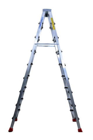 9+9 Çift Çıkışlı Premium Alüminyum Merdiven 50x20 Çok Amaçlı/pratik/kolay 198cm