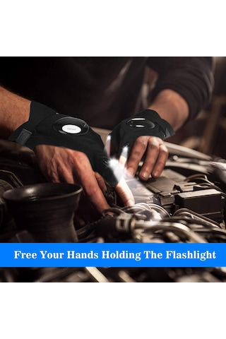 Led El Fenerli Eldiven, Erkekler, Babalar, Erkek Arkadaşlar İçin Harika Bir Hediye Kamp, Balıkçılık Ve Tamir İşleri İçin Eller Serbest Işıklı Kullanışlı Bir Alet. Babalar Günü, Noel Veya Doğum Günleri İçin İdeal.