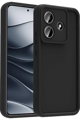 Xiaomi Redmi Note 14 5g Kılıf Kamera Korumalı Zore Ananas Kapak Siyah
