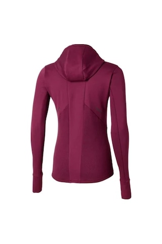 Active Warm Kadın Kapüşonlu Yarım Fermuarlı Rüzgarlık Bordo Çok Renkli